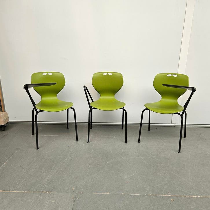 Ahrend 450 Merryfair conferentiestoel met schrijfblad - groe, Huis en Inrichting, Stoelen, Ophalen of Verzenden