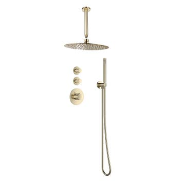 Sani Royal Pro Inbouw Regendouche Goud Geborsteld Messing, Doe-het-zelf en Verbouw, Nieuw