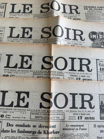 Le Soir (volé) : Ensemble de 4 fascicules « Le Trésor de, Nieuw