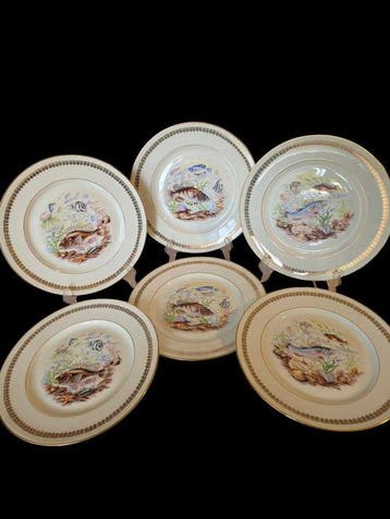 P.L Limoges France Service à poisson - Tafelservies (6) -