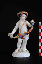Meissen - Figuur - Rara Statuina Putto Autunno Meissen