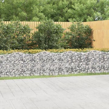 vidaXL Schanskorf gewelfd verhoogd 800x50x100 cm, 100 cm of meer, Verzenden, Nieuw, Metaal