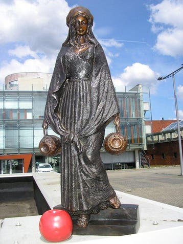 Naar Dominique Alonzo - sculptuur, EXCLUSIEF BRONZEN BEELD :