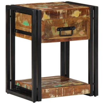 vidaXL Nachtkastje 2 st Multikleur 40 x 35 x 50 cm, Minder dan 45 cm, Verzenden, Nieuw, Minder dan 55 cm