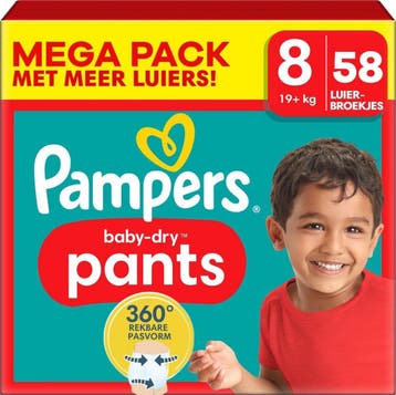 Pampers Baby-Dry 17kg+ | 34% Korting | Retourdeal, Ophalen of Verzenden, Zo goed als nieuw, Overige typen