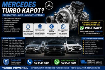 Mercedes BiTurbo revisie  Sprinter Vito ML GL E C S klasse, Ophalen of Verzenden