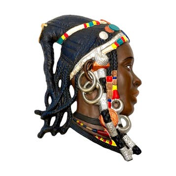 Muurdecoratie vrouw Upper Volta regio, Ophalen of Verzenden