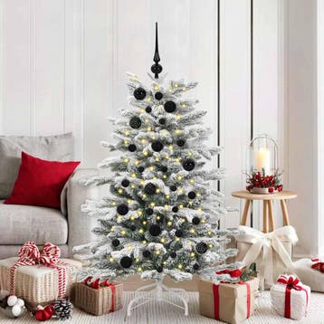 vidaXL Kerstbal Set 61 st 150 LEDs Warmwit Ø 6 cm, Verzenden, Nieuw