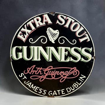 Guinness - Emaille plaat - Emaille