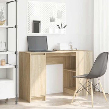 vidaXL Bureau 120x42x76 cm spaanplaat sonoma eikenkleurig, Verzenden, Nieuw