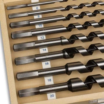 Spiraalboorset - 8 stuks - 23 cm lang - houtboor - met, Verzenden, Nieuw