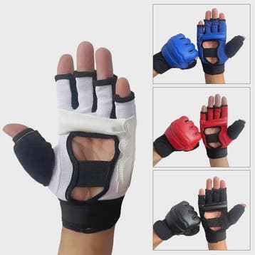 Half Finger Bokshandschoenen PU Leer - MMA, Kickboksen, Kara, Verzenden, Nieuw