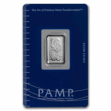 5 gram - Platina .999 - PAMP, Switzerland - Verzegeld