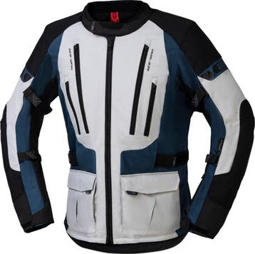 IXS Lennik-ST Grijs Zwart Blauw Textiele Motorjas, Nieuw met kaartje, Jas | textiel, IXS, Heren