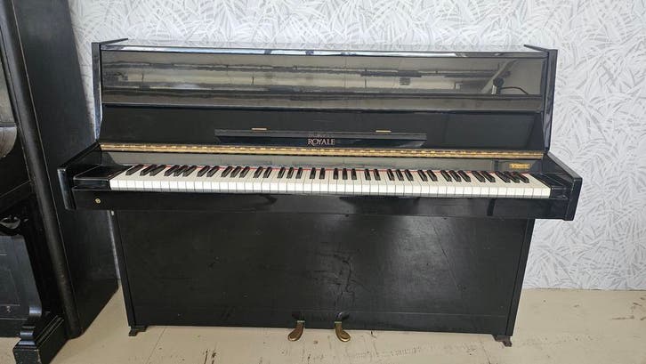 Piano Royale zwart hoogglans, Muziek en Instrumenten, Piano's, Piano, Zwart, Zo goed als nieuw, Hoogglans, Verzenden
