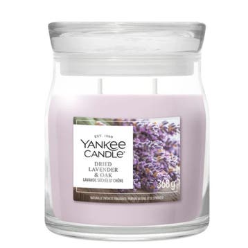 Yankee Candle Dried Lavender & Oak Medium Jar - 368gr, Ophalen of Verzenden, Nieuw, Overige typen