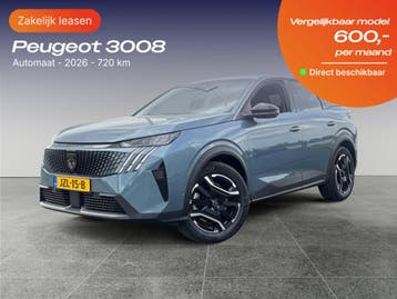 Peugeot 3008 | Zakelijk Leasen vanaf 158,- p/mnd, Nieuw, Financial lease, Lease