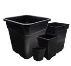 Topf viereckig - schwarz-  0,5 - 18L — 18L, Nieuw