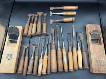 Werkgereedschap Vintage - Japanse houtsnijgereedschappen