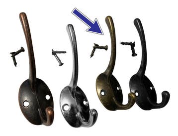 Set van 6 metalen haken, hangers voor jassen en hoeden (kle, Ophalen of Verzenden, Nieuw