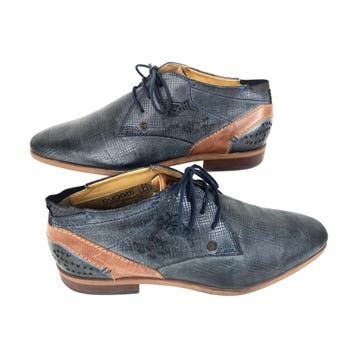 Bugatti - Heren veterschoen - Blauw - Maat 43, Nieuw