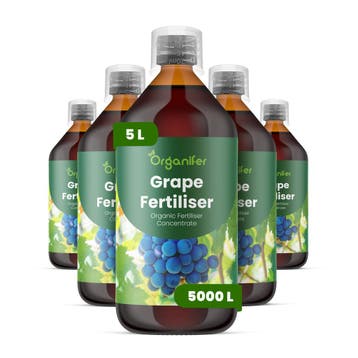 Druif vloeibare meststof - Set 5x1 liter, Verzenden, Mest