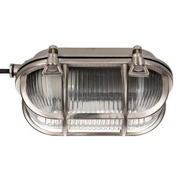 Bailey Scheepslamp Ahoi E27 Alu Nikkel Ovaal IP64, Ophalen of Verzenden, Nieuw