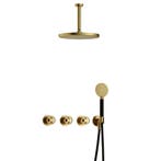 Hotbath Cobber - CW7067 - Inbouw Regendoucheset - Geborsteld, Doe-het-zelf en Verbouw, Ophalen of Verzenden, Nieuw