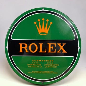 Rolex - Submariner - Emaille plaat - Emaille, Antiek en Kunst