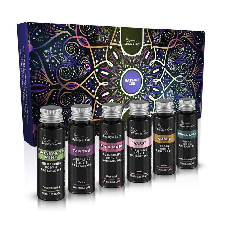 Beauty & Care Giftset massage olie zen 6 x 25 ml 1 Set.  new, Sport en Fitness, Massageproducten, Nieuw, Ophalen of Verzenden