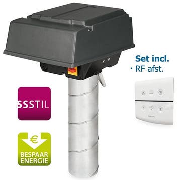 [TweedeKans] Pijpdakventilator MPV-10WR met RF-bediening, Verzenden, Gebruikt