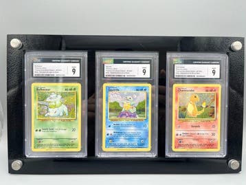 Pokémon - 3 Graded card - Bulbasaur, Squirtle, Charmander -, Hobby en Vrije tijd, Verzamelkaartspellen | Pokémon, Nieuw