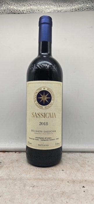 2018 Tenuta San Guido, Sassicaia - Super Tuscans - 1 Fles, Nieuw