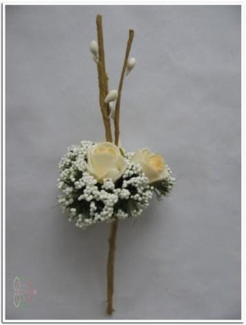 Corsage Miniroos New Style Pick Peach, Ophalen of Verzenden, Nieuw