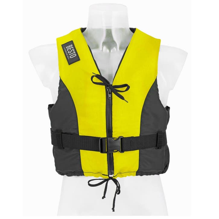 Zwemvest Besto Dinghy Zipper 50N Yellow / Black-Medium 50N 5, Watersport en Boten, Watersportkleding, Nieuw, Ophalen of Verzenden