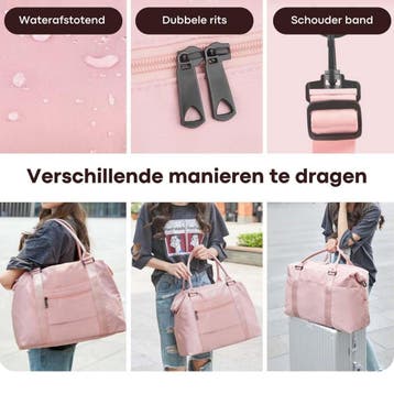 Kioto Weekendtas Dames - Duffel Bag - 37L - Vliegtuig, Ophalen of Verzenden, Nieuw