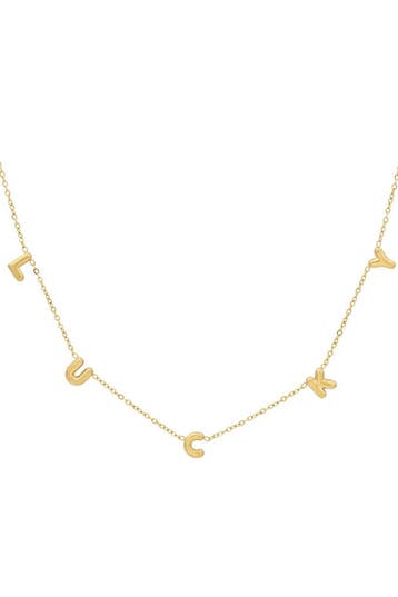 Goudlief Lucky ketting (Hangerkettingen, Kettingen), Sieraden, Tassen en Uiterlijk, Verzenden, Nieuw, Zilver, Overige materialen
