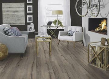 Tarkett 385 Rift eik licht 8mm laminaat nu €12,95 inc.BTW, Ophalen, 75 m² of meer, Nieuw, Grijs