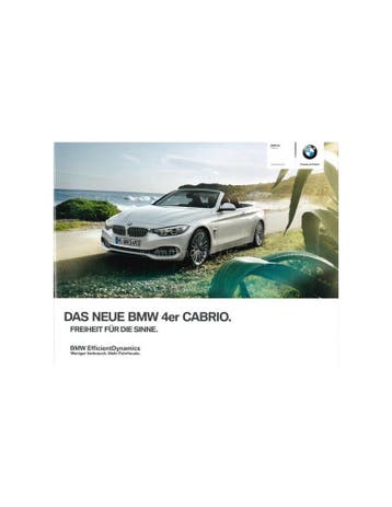 2013 BMW 4 SERIE CABRIOLET BROCHURE DUITS, Nieuw, BMW, Author
