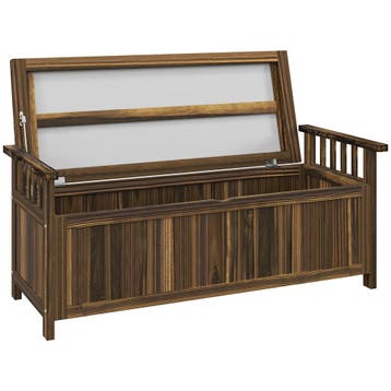 TRUUSK 2-zits Tuinbank Hout - Weerbestendig - Opbergruimte A, Tuin en Terras, Verzenden, Nieuw
