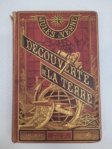 Jules Verne - Découverte de la Terre - 1880, Antiek en Kunst
