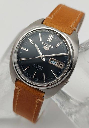 Seiko - Seiko 5 Daini - Automatic - Cushion - Navy Blue -