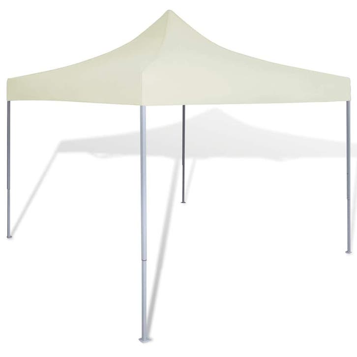vidaXL Partytent inklapbaar 3x3 m crème, Tuin en Terras, Partytenten, Partytent, Nieuw, Verzenden