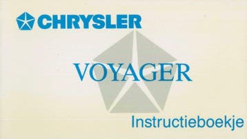 1992 Chrysler Voyager Instructieboekje Nederlandstalig, Auto diversen, Verzenden