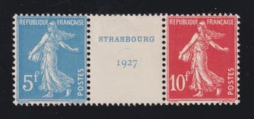 Frankrijk 1927 - Expositie van Straatsburg, nr. 242A nieuw,, Gestempeld