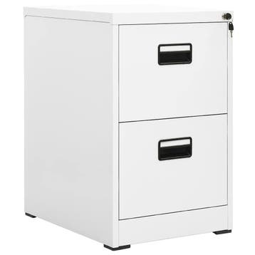 vidaXL Archiefkast 46x62x72,5 cm staal wit, Verzenden, Nieuw