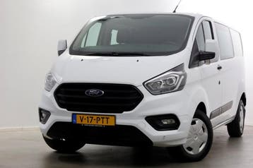 Ford Transit Custom 2.0 TDCI 130pk L2H1 Trend D.C. Airco/Tre, Gebruikt, Euro 6, Wit, Dealer onderhouden