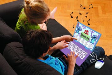 Stitch bilingual talking educational laptop 124 activities, Ophalen of Verzenden, Zo goed als nieuw