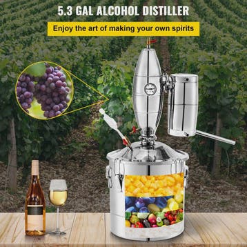 VEVOR Roestvrij Staal Alcohol Distilleerder Kit - 20L/30L/50, Verzamelen, Verzenden, Nieuw