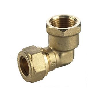 BPE messing draadknie 90°, knel x binnendraad-35 mm x 1¼”, Verzenden, Nieuw
